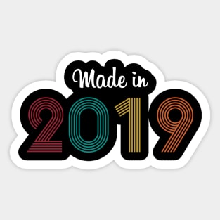 Made in 2019 Sticker